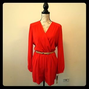 Gianni Bini red romper